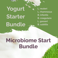 L. reuteri + L. rhamnosus + B. infantis + B. coagulans + L. gasseri + B. subtilis | Microbiome Start | Yogurt Starter Bundle | Pack of 3 Sets